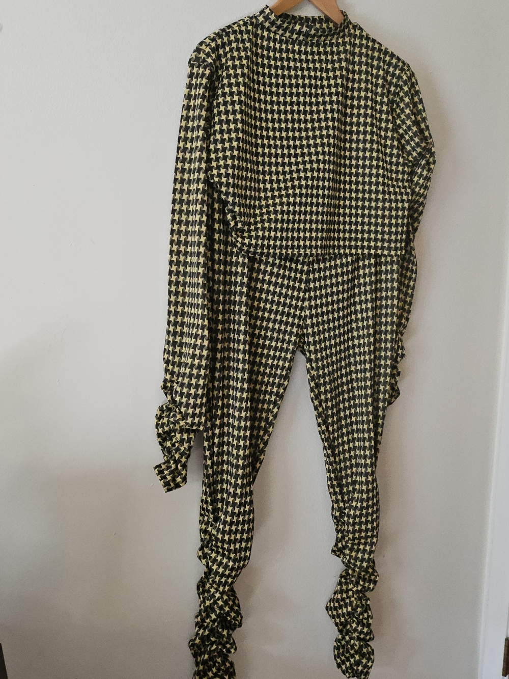 Roma Concept Houndstooth Pattern Matching Top and Trouser Set 164